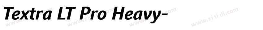 Textra LT Pro Heavy字体转换